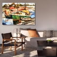 thumbnail image 6 of Impressi Of Fishing Port Oil Painting Giclee Print Canvas Poster Bedroom Decor Sports Landscape Office Room Decor Gift,Frame-style,08x12inch(20x30cm), 6 of 8