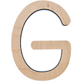 thumbnail image 1 of 12" Tall BIRCH Wood Letter G | 1/4" Thick | Wood Craft Letter | Krafty Supply Lego House Font | Script Font, 1 of 3