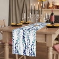 thumbnail image 2 of Table Runners 108 Inches Long Dress Scarves, Blue Weeping Eucalyptus Farmhouse Coffee/Dining/Kitchen Table Runner for Living Room, Spring Summer Farmhouse Leaves 13x108 Inch, 2 of 9