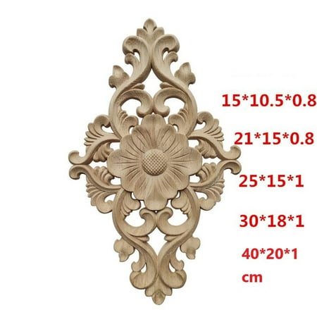 

Door Cabinets Wood Applique European Wood Carving Onlay Applique Home Decor