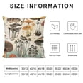 thumbnail image 5 of Orinice Mushrooms Graphic Decorative Cushion Throw Pillow Cover for Home Couch Living Room Bed Sofa 18x18in, 5 of 5