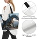 thumbnail image 3 of Balery Wild Blue Cool Dragon Bolsa Tote Estilo Estético con Cremalleras, Bolsa de Hombro, Bolsa de Compras Grande y Plegable, 3 of 8