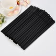 thumbnail image 4 of Pajitas Negras para Beber, Material Flexible Apto para Uso Alimentario, Diseño de 24 Cm de Largo, Sin Olor, Ideales para Bodas, Perfectas para Bebidas, Paquete de 100 Unidades, Suaves y Segu, 4 of 5