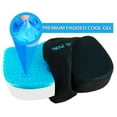 thumbnail image 2 of Coccyx Gel Seat Cushion, Cool Gel Covered Firm Memory Foam Pad, 2 of 6