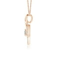thumbnail image 2 of Angara Natural Diamond Heart Pendant Necklace in 14K Rose Gold for Women (Size-2.8mm) – April Birthstone Jewelry | Diamond Heart Necklace, 2 of 8