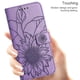 thumbnail image 2 of Funda tipo cartera con girasoles grabados para Samsung A40, elegante, multifuncional y con protección total., 2 of 5