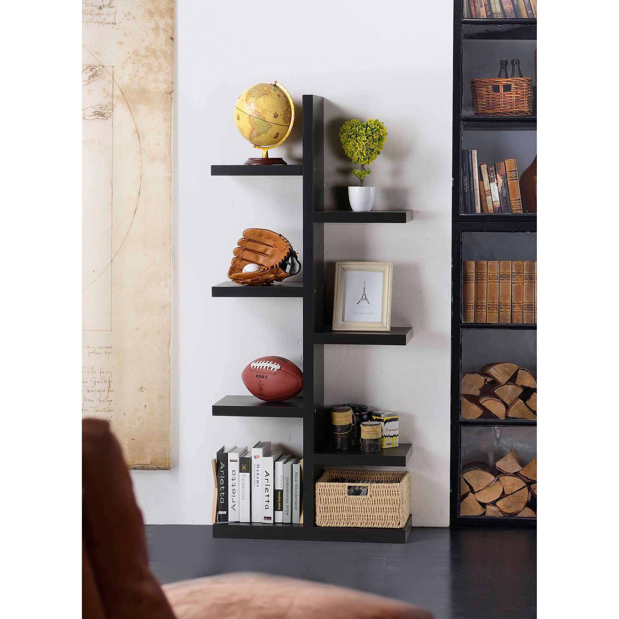 Homestar 7-Shelf Bookcase
