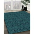 thumbnail image 2 of Ahgly Company Indoor Rectangle Patterned Dark Cyan Green Area Rugs, 2' x 4', 2 of 6