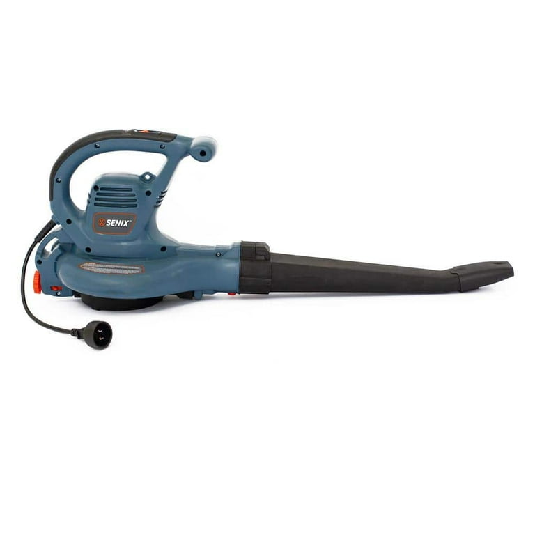 Senix 179 MPH Wind Velocity and 420 CFM Air Volume 12 Amp Electric Leaf Blower/Vacuum/Mulcher Senix 179 MPH Wind Velocity and 420 CFM Air Volume 12 Amp Electric Leaf Blower/Vacuum/Mulcher