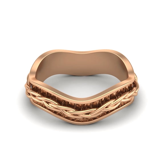 5MM Twisted Rope Band Stackable Ring 925 Sterling Silver Rose Vermeil Wisdom Band Textured Pattern Women Valentines Day Gifts Ring