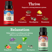 GuruNanda Essential Oils Set of 6 Blended Scents for Aromatherapy and Diffusers, 100% Pure and Natural, 10 mL Each