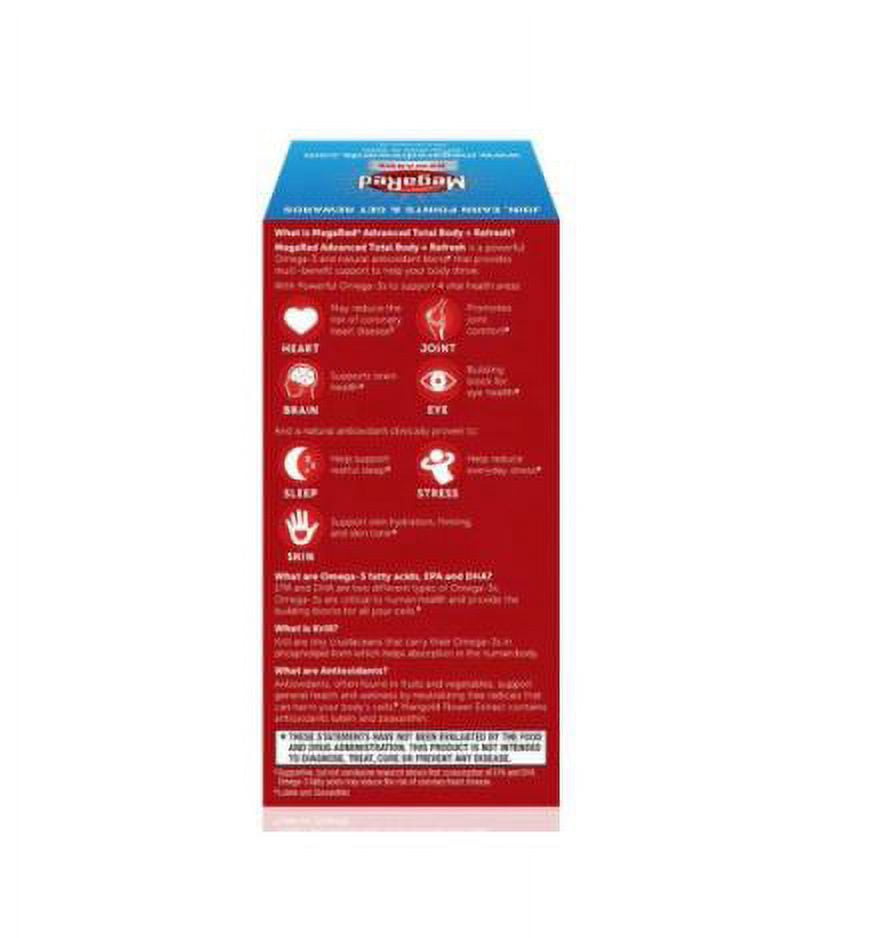 MegaRed Advanced Total Body Refresh Omega - 800mg 30 Ea