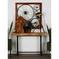 thumbnail image 3 of Appealing Metal Wood Console Table Brown, 3 of 5