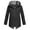 Black, variant on Sentmoon Ski Jacket Women Oversized Long Sleeve Woman Coat Zipper Solid Color Windproof Waterproof Women's Hoodie with Pockets Fall and Winter Casual for Sports