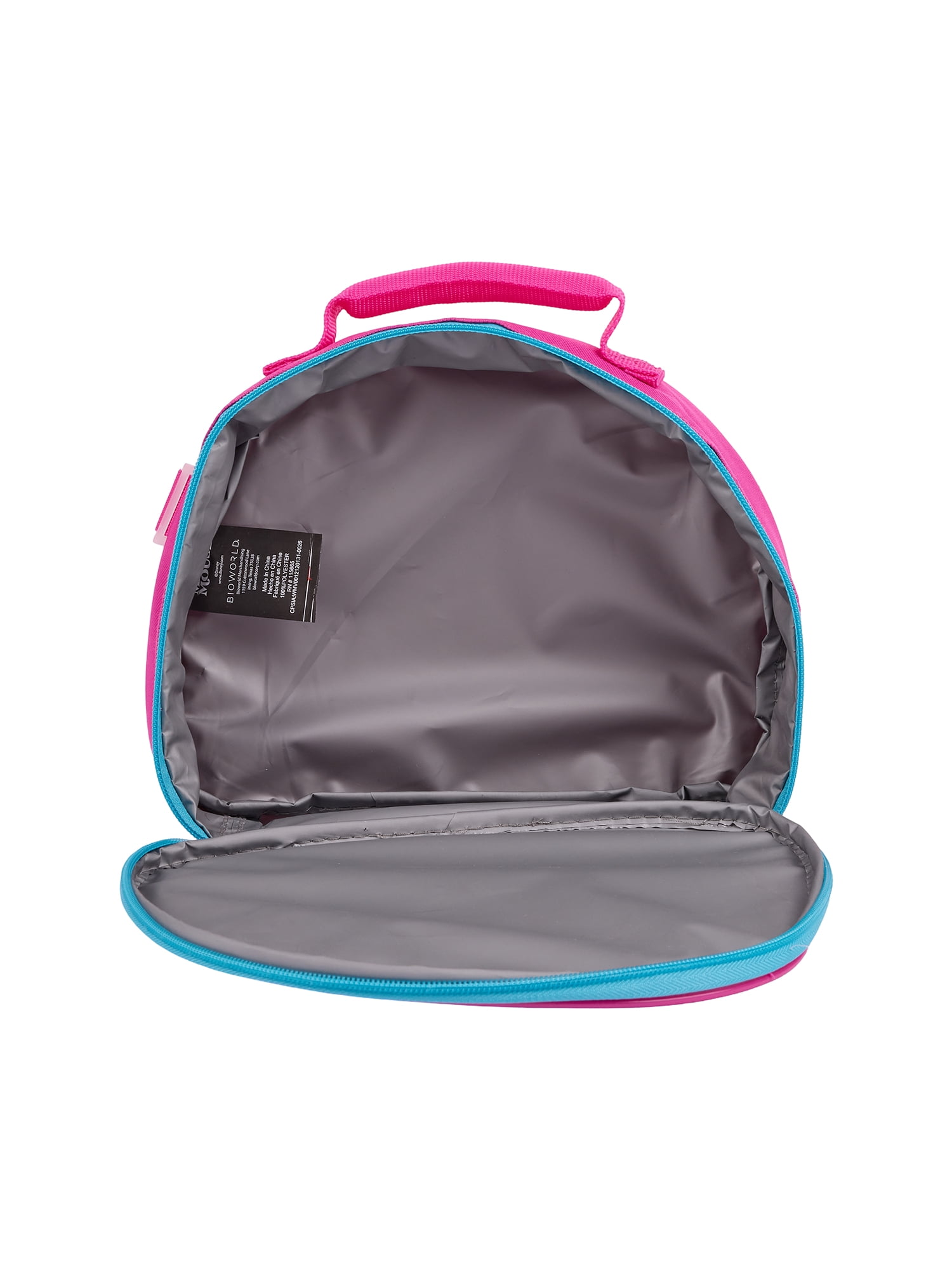 Disney Minnie Mouse Girls "Choose Happy" Rainbow 17" 2-Piece Backpack & Lunch Set, Pink