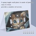thumbnail image 4 of Dailycode Light Switch Plate Covers 3 Gang Wall Plate Plastics Outlet Covers for Kitchen Home Office Decor Cute Kitten Wrapped in Blanket, 4 of 8