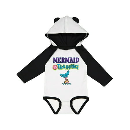

Inktastic Mermaid in Training Girls Gift Baby Girl Long Sleeve Bodysuit