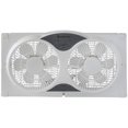 thumbnail image 1 of Comfort Zone Ventilateur de Fenêtre Réversible Double 3 Vitesses avec Télécommande, Blanc, 1 of 8