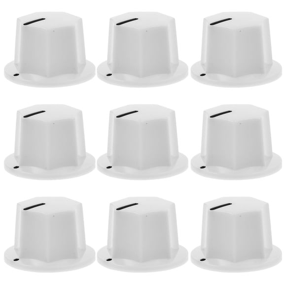 Masteelf 10pcs Guitar plastic Knob Guitar Bass Knob Replacement Tone Volume Control Knob Guitar Parts Replacement Electric Guitar Knobs