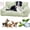 Green, variant on Dog Cooling Sofa Bed, Orthopedic Bolster Dog Sofa Bed, Breathable Sleeping Couch Pet Bed, Waterproof Lining and Nonskid Bottom, for Large Small Dogs & Cats (Blue, XL-35.43 * 21.65 * 9.84 in)