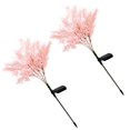 thumbnail image 1 of S SERENABLE 2 Pieces Landscape Solar Rime Shape Stake Light, Height 75cm Easy to Install IP66 Waterproof Garden Road Decoration Long Working Time Sturdy , Pink, 1 of 5
