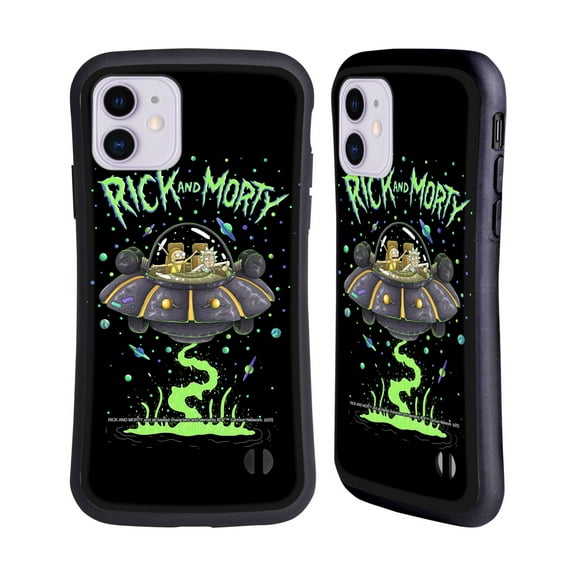 Head Case Designs Officially Licensed Rick And Morty Season 1 & 2 Graphics The Space Cruiser Hybrid Case Compatible with Apple iPhone 11