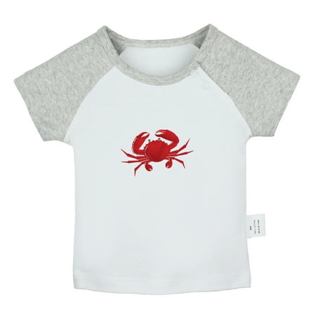 

Hold Me Funny T shirt For Baby Newborn Babies Animal Crab T-shirts Infant Tops 0-24M Kids Graphic Tees Clothing (Short Gray Raglan T-shirt 18-24 Months)
