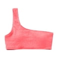 thumbnail image 4 of Bigetiay Women's Bikini Tops One Shoulder Cut-Out Bathing Suit Top Athletic Swimwear Top Only, Size S, 4 of 4