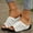 White, variant on USSUMA House Slippers for Woman Women's Fashion Casual Summer New Solid Color Round Toe Wedge Heel Thick Bottom Sandals Open-Toe Quick-Dry Slippers Clearance