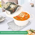 thumbnail image 3 of Yayeee Pot Holders Kitchen Heat Resistant with Pocket 7"x9.8" Cotton Oven Cooking Hot Pads, Ghost in Strawberry Fields, 3 of 7