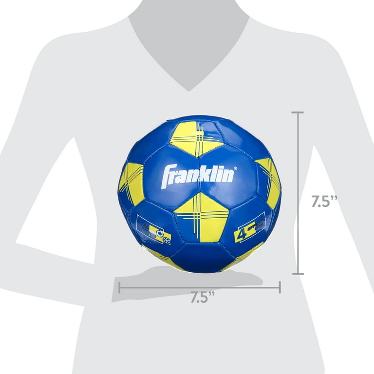 Franklin Sports Soccer Balls + Pump Set - (12) Size 4 Balls - Blue