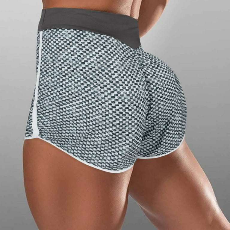 Aayomet Womens Workout Shorts Women Seamless Booty Shorts Lifting High  Waisted Workout Shorts,Gray XL