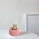 thumbnail image 4 of Jarrón de flores vidriadas de imitación de plástico | Maceta decorativa para sala de estar y gabinete | Azul Rosa Verde | Arreglo de flores secas para casa | Decoración moderna duradera |, 4 of 6
