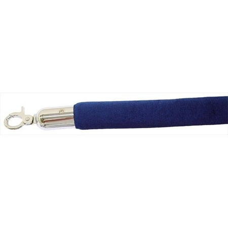 

72 in. Velour Rope with Mirror Closable Hook - Blue