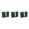 thumbnail image 1 of pitrice Leather Women Purse Rectangular Trifold for Zipper Hasp Stylish Card Holder Photo Folder Wallet Notecase Birthday Gift Green 3Set, 1 of 6
