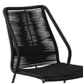 thumbnail image 4 of Fineline and Clip Indoor Outdoor 9 Piece Dining Set in Dark Eucalyptus Wood with Superstone and Black Rope, 4 of 5