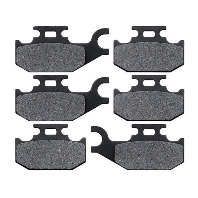 KMG Plaquettes de Frein avant + Arrière Compatibles avec 2007-2011 CAN AM Outlander 500 XT 4X4 - Jeu de Plaquettes de Frein NAO Organiques Non Métalliques