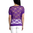 thumbnail image 3 of ToBeInStyle Womens Relaxed Fit Dolman Blouse Top Soft Feel, 3 of 4