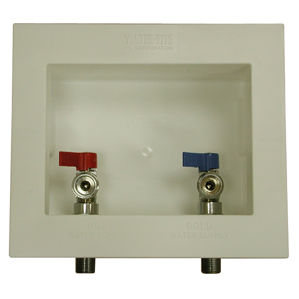 Washing Machine Box with Valves, Center Drain,PartNo B05901