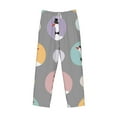 thumbnail image 6 of Uemuo Cute Geese Pattern Men's Wide Leg Palazzo Lounge Pants with Pockets Light Weight Loose Comfy Casual Pajama Pants-Small, 6 of 9
