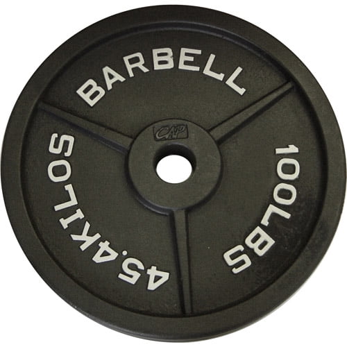 CAP Barbell Olympic Cast Iron Plate, 100 lbs