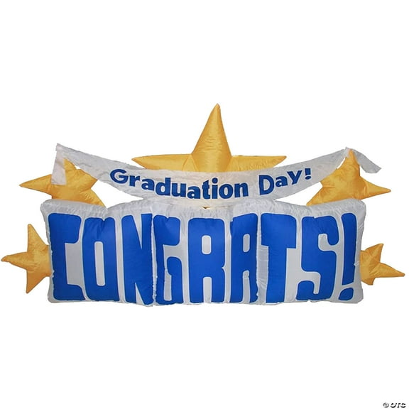 A Holiday Company Inflatable Congrats Graduation LED Lighted Yard Decoration - 4 ft
