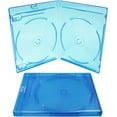 thumbnail image 2 of (5) Boîtes de Remplacement Standard Double Bleues Vides pour Disques Blu-Ray Films BR2R12BL, 2 of 2