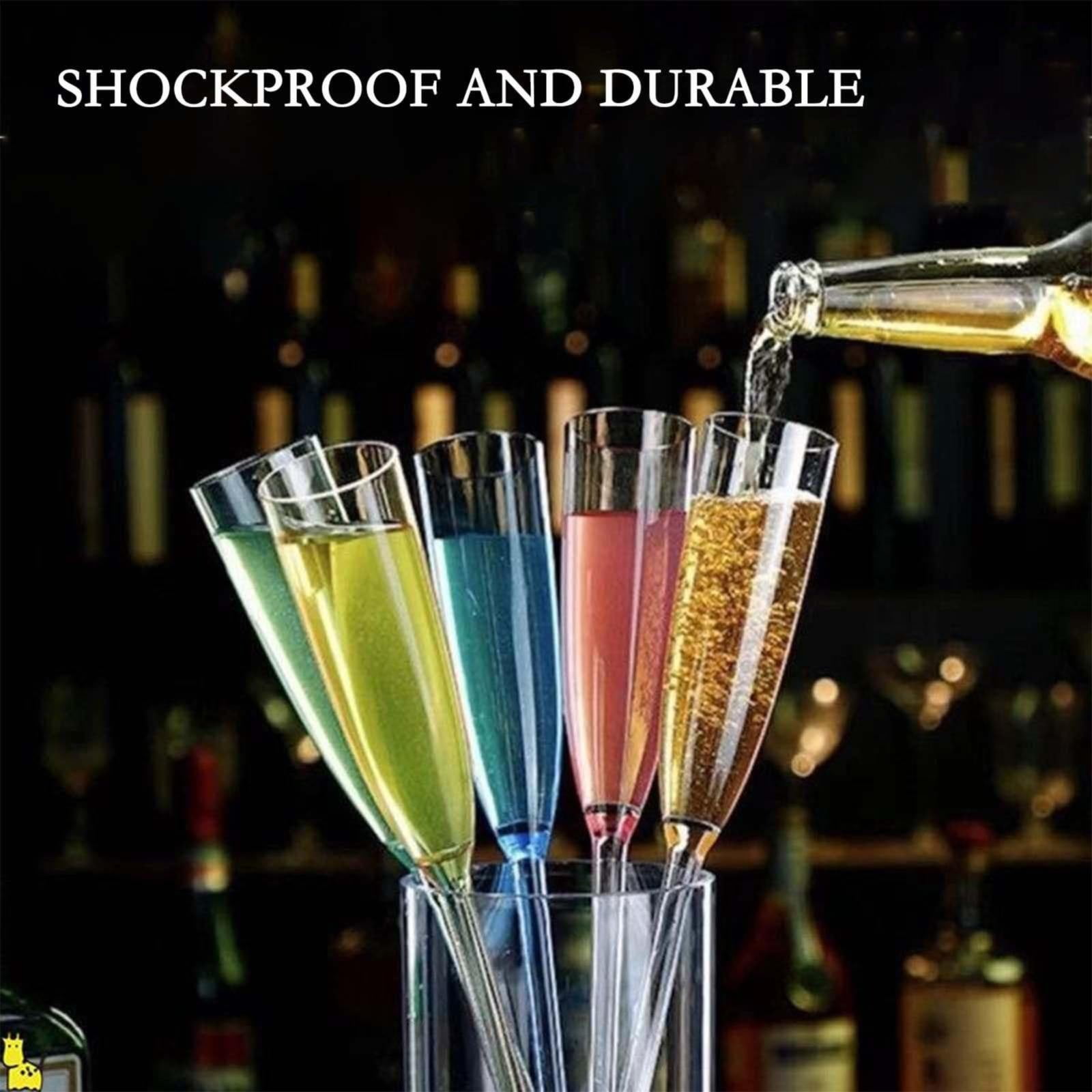 Floating Champagne Flutes Floating Champagne Glasses For The Pool Floating Wine Glass Champagne Flutes Bouquet Vintage Acrylic Colorful Transparent Glasses For Wedding Party