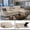 Beige, variant on Howcool Sectional Sleeper Sofa,L Shaped Chenille Convertible Sofa Bed 89" 3 Seater with Flip-Down Center Console & USB Charging Ports,Pull Out Couch for Living Room Apartment Office,Light Grey