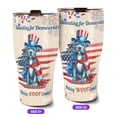 thumbnail image 2 of Democratic Pitbull Making Woof Count Election 2024 30oz Stainless Steel Tumbler Insulated Cup with Lid Terrier Dog Lover - 01001, 2 of 5