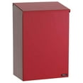 thumbnail image 3 of Qualarc ALX -100-RD Wall or Post Mount Top Load Galvanized Steel Mailbox, Red, 3 of 3