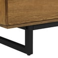 thumbnail image 4 of Aldo 4 Drawer Dresser in Brown Oak Wood with Black Metal Legs, 4 of 6