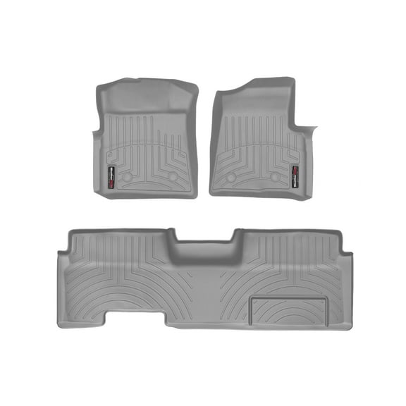 WeatherTech Custom Fit FloorLiners compatible with 2010-2010 Ford F-150 - 1st & 2nd Row, Grey