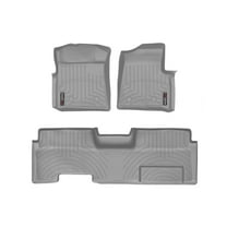 WeatherTech Custom Fit FloorLiners compatible with 2010-2010 Ford F-150 - 1st & 2nd Row, Grey